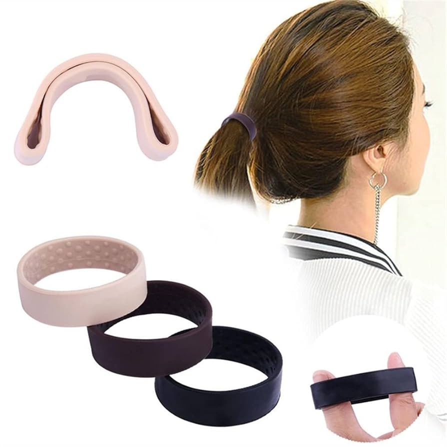 Amazon.co.jp: 女性ポニーテールホルダーヘアネクタイ折りたたみ